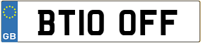 Trailer License Plate